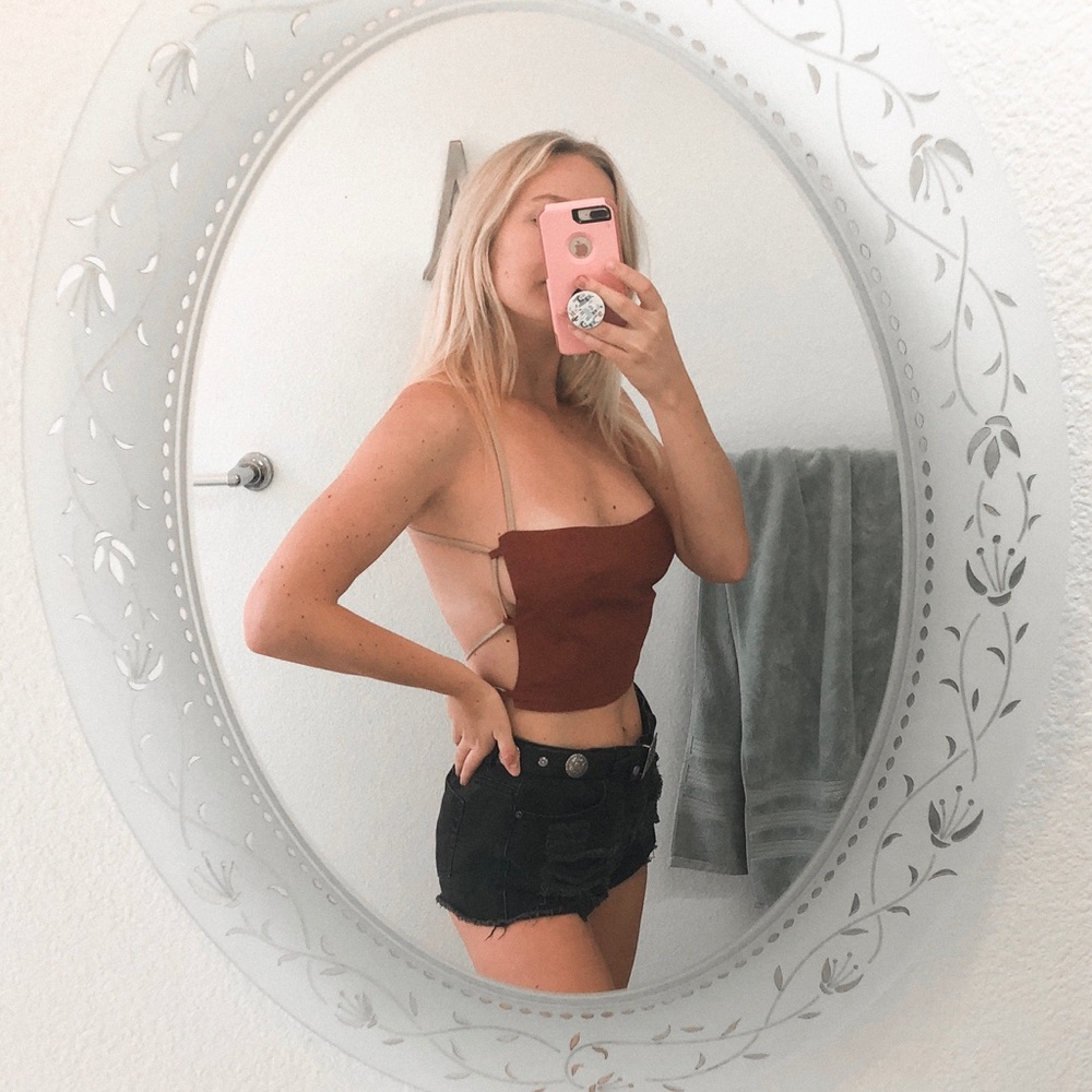 Verge Girl Open Back Crop Top